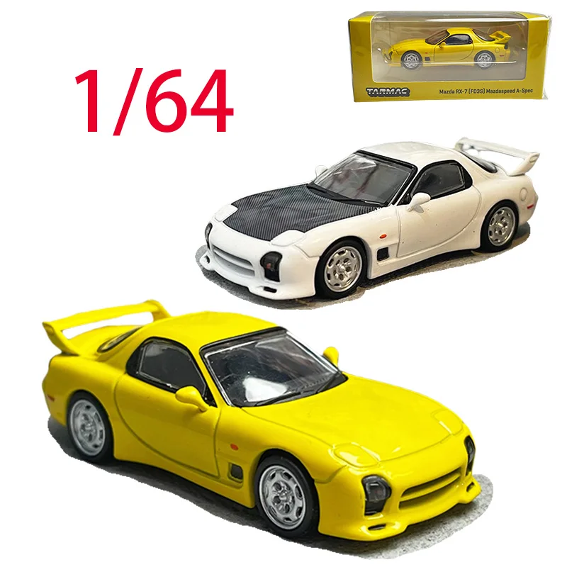 

Tarmac Works Diecast 1/64 Scale Mazda RX7 FD3S Speed A Mazda Alloy Car Model Toys for Boys Gift Collection