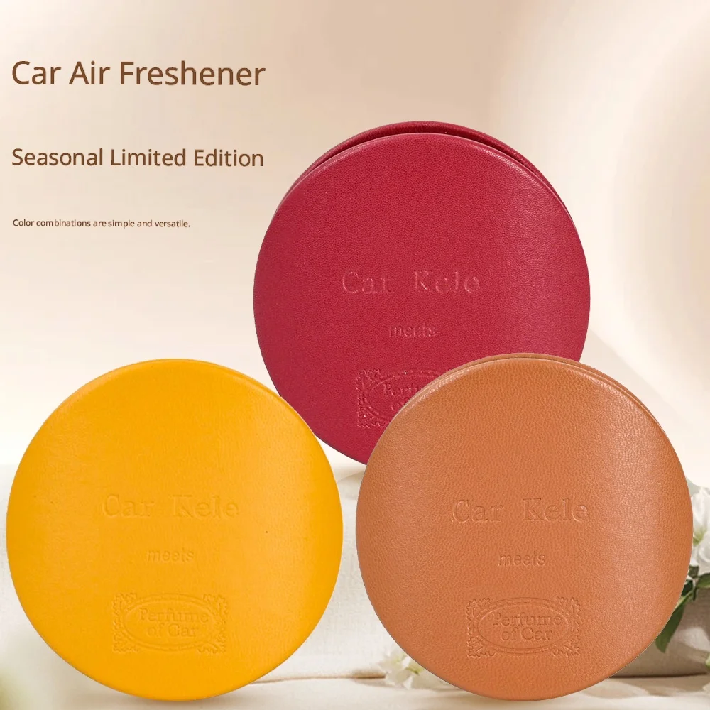 Car KELE Vent Perfume Diffuser Leather Air Freshener for Car Interior Long Lasting Fragrance Scented Aromatherapy Auto Parts