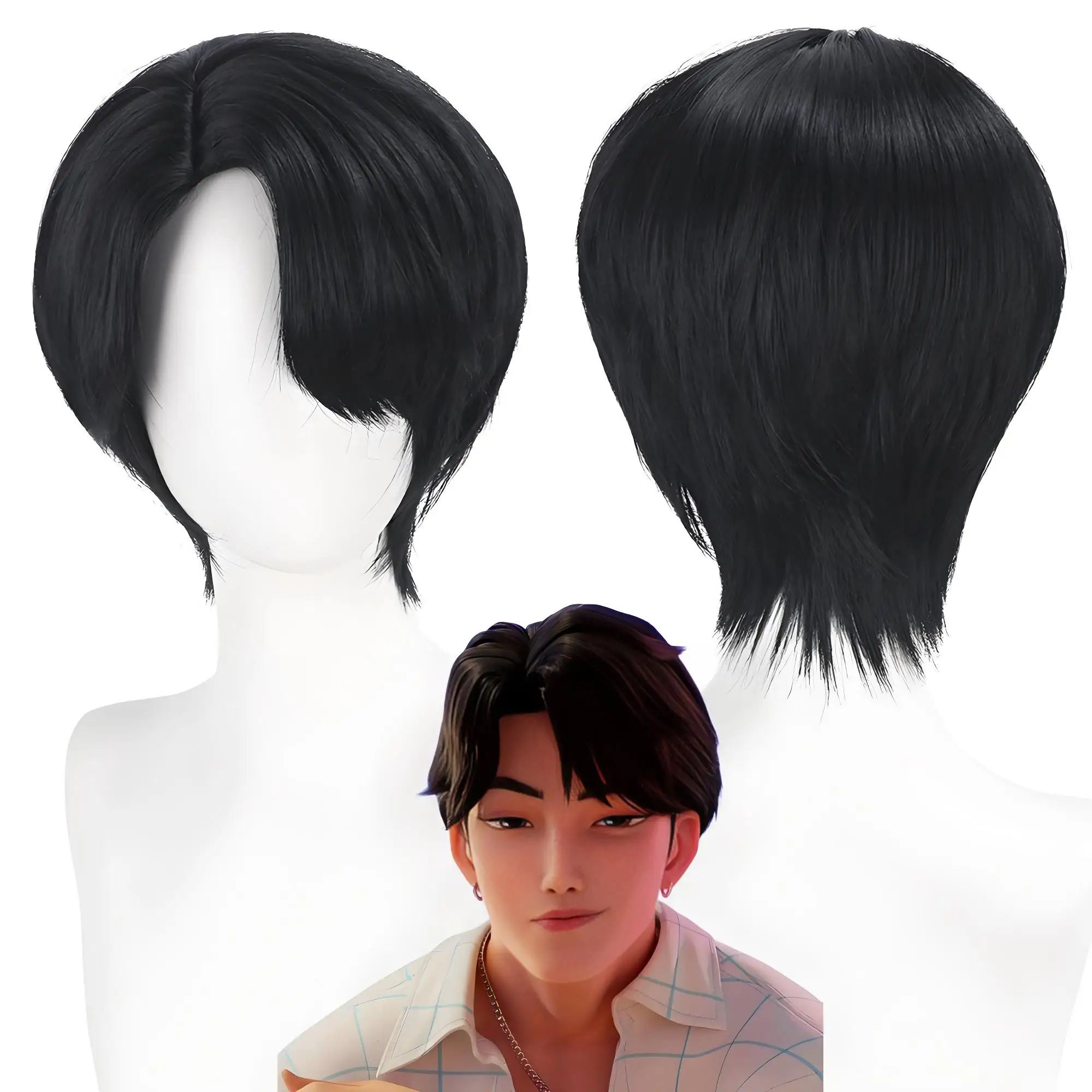 

Цельный парик для косплея Perona после двух лет, 90 см для женщин