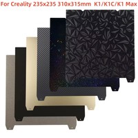 For Creality K1/K1C/K1 Max Build Plate PEI Steel Sheet PET PEO PEY Smooth Heated Bed 235x235 310x315mm Ender 3 S1 Ender 3 V3 Se