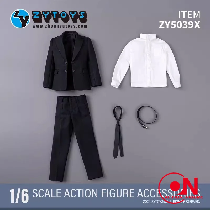 ZYTOYS 1/6 Male Suit Western-style Clothes Model ZY5038 ZY5052 ZY5039 ZY5006 Shoes ZY1043 Fit 12'' Soldier Action Figure Body