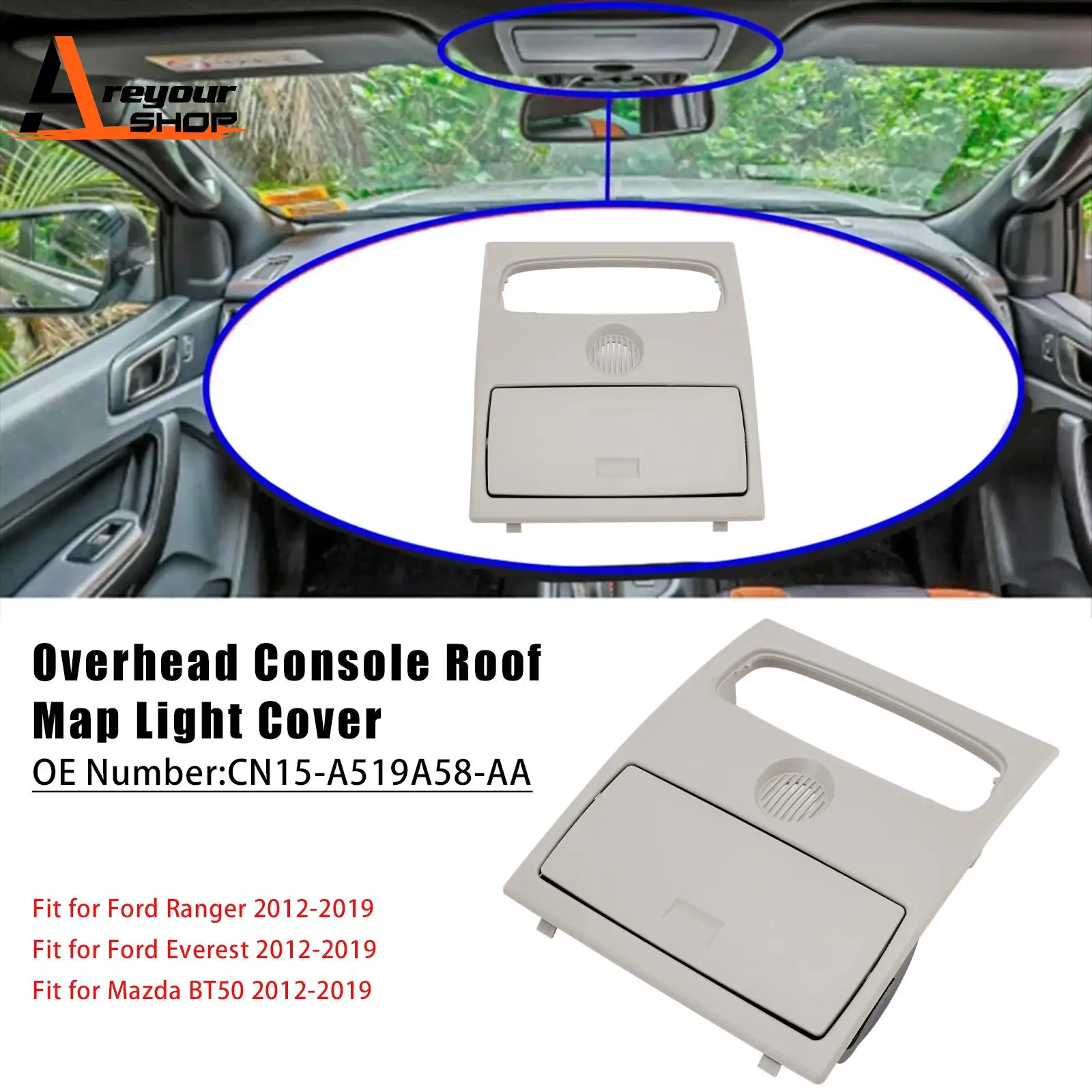 

Крышка освещения с изображением карты на крыше верхней консоли для Mazda BT-50 Ford Ranger 2012 2013 2014 2015 2016 2017 2018