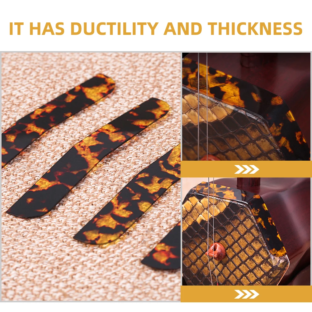 

6 Pcs Erhu Corner Protectors Durable Crash proof Pads Wear resistant Adhesive Angle Patches Protective Accessories Violin Parts