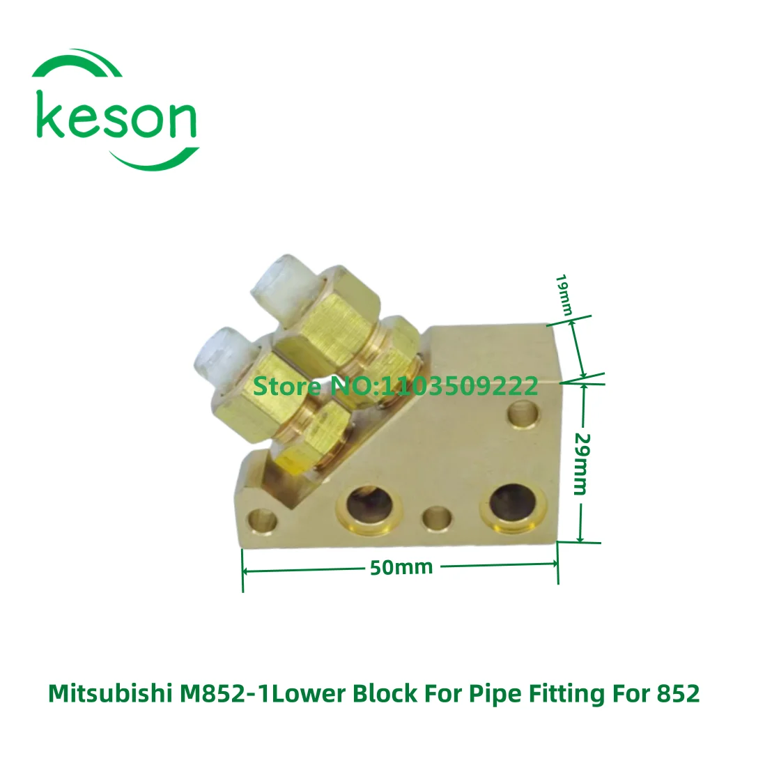 

EDM Parts X268D658H01 Mitsubishi M852-1 LOWER Block For Pipe Fitting For 852 for Mitsubishi CNC Wire Cutting MachineDWC-FA,FA