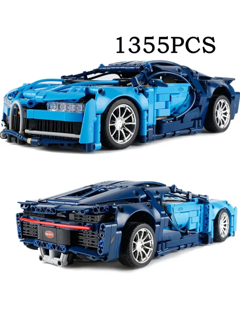 Racing building blocks Bugatti Veyron Roadster SP3 Rambo 911 high difficulty mechanical puzzle assembly toy