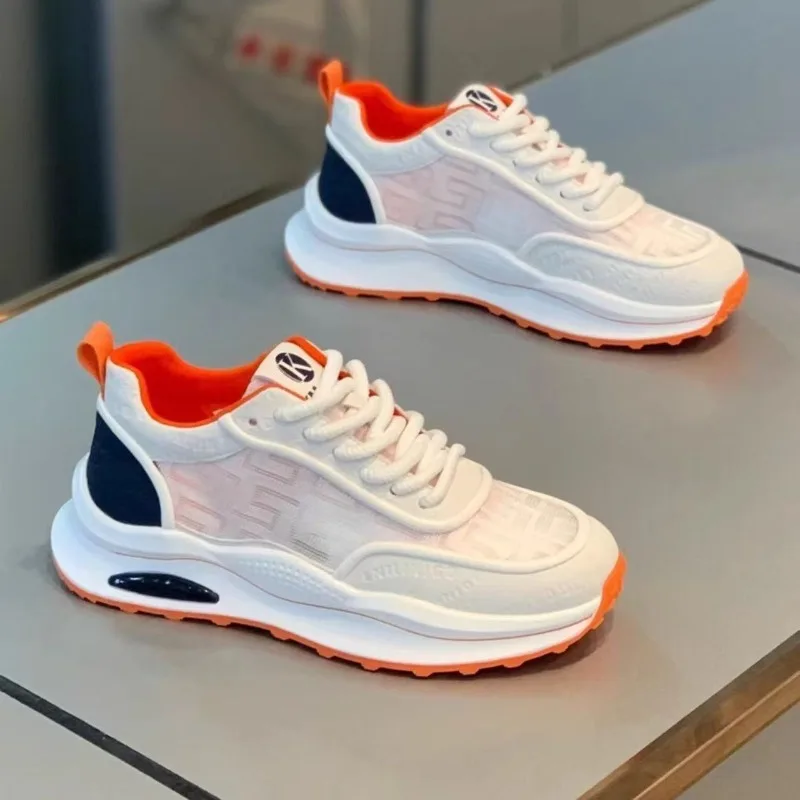 

Summer Men's Casual Ssneaker Hollow Breathable Vulcanized Shoes Fashion Platform Comfortable Running Shoe Zapatillas Para Hombre