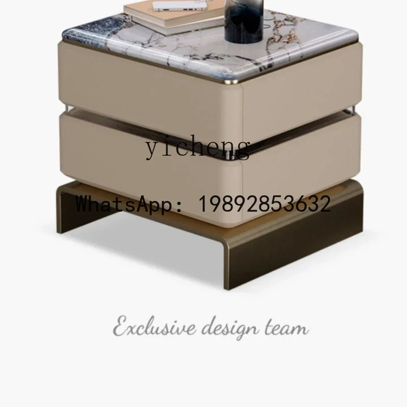 

ZZ Light Luxury Solid Wood Bedside Cabinet Minimalist Bedside Storage Bedroom Advanced