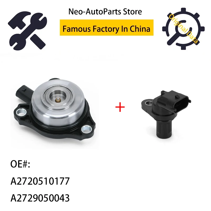 

A2720510177 Camshaft Position Sensors & Engine Camshaft Adjuster Magnet VVT Solenoid For Mercedes-Benz ML350 E350 A2729050043