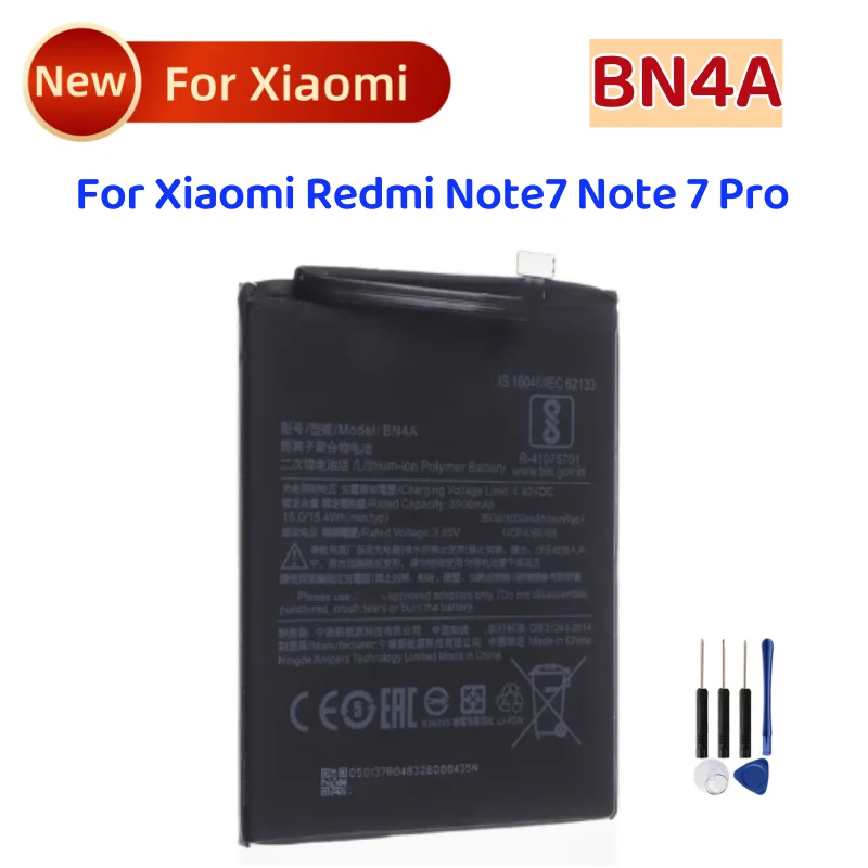 BN4A Replacement Battery For Xiaomi Redmi Note7 Note 7 Pro M1901F7C BN4A Phone Battery 4000mAh+ Free Tools