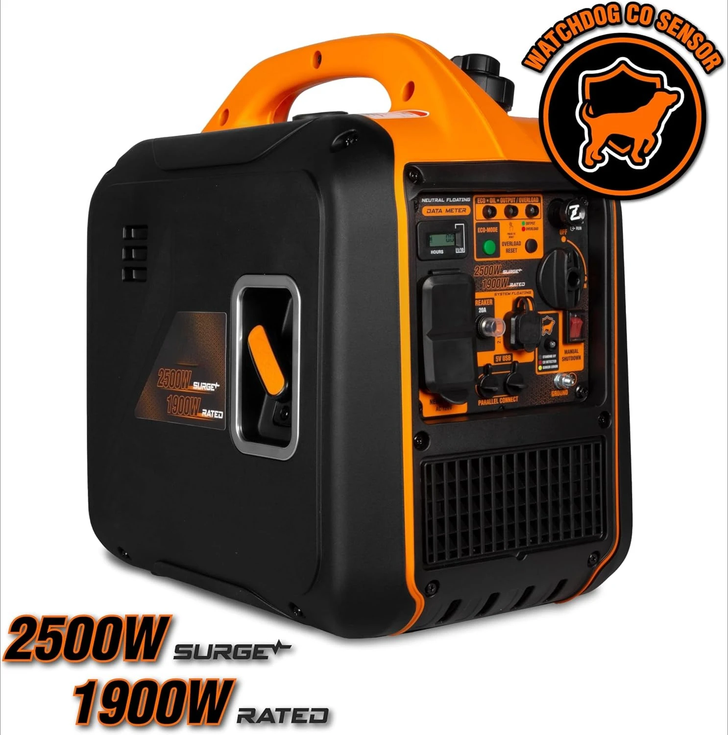 

2500-Watt Inverter Generator, Quiet, Portable, and Lightweight with Fuel Shut Off and CO Watchdog (56250iX)
