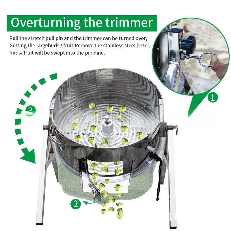 1PC 16 Inch Post Stainless Steel Manual Mower Bowl Leaf Trimmer Bud Cutter