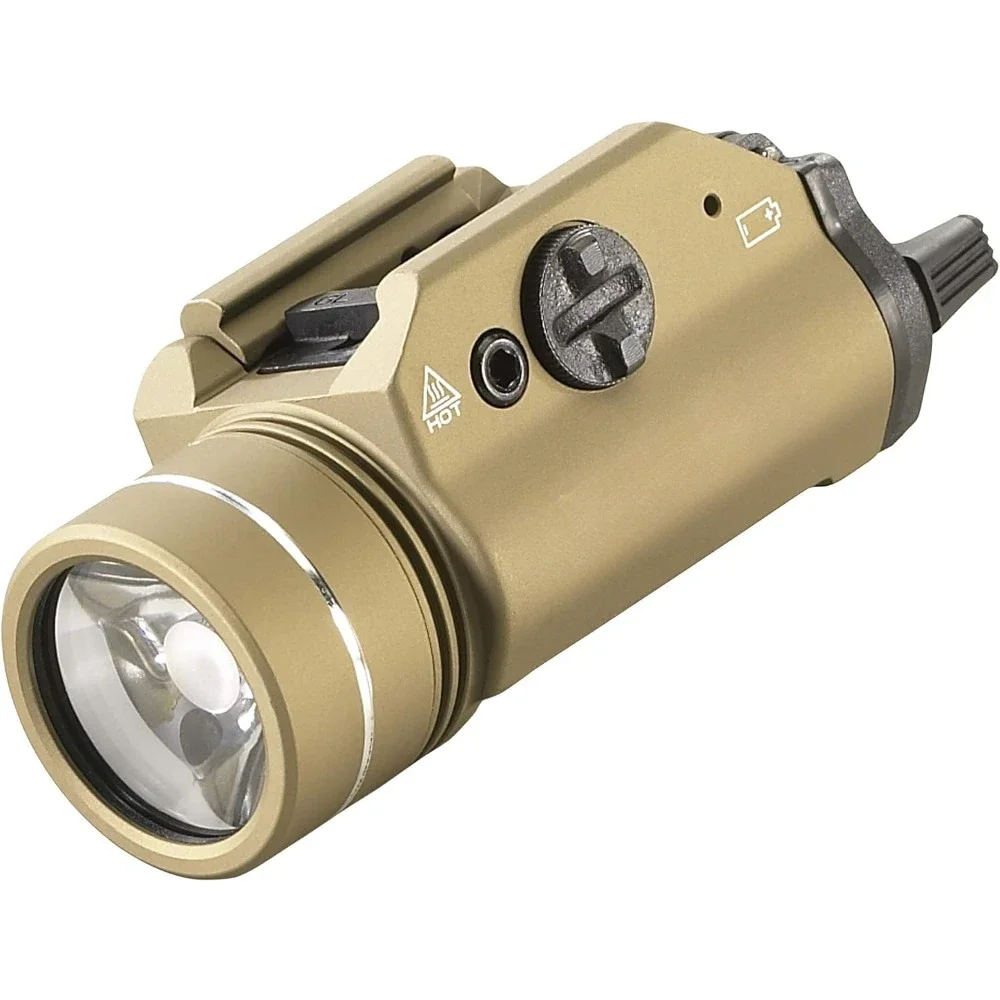 

Lumen Mounted Weapon Light With Rail Locating Keys Flashlight Flat Dark Earth Hunting Sports Entertainment