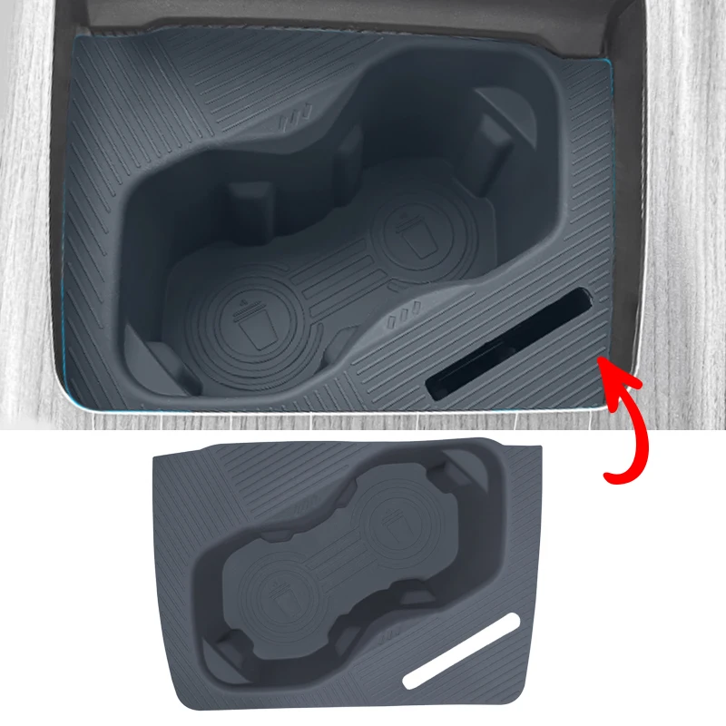 لجيلي EX5 جالاكسي E5 بروتون E.MAS التحكم المركزي سيليكون كأس وسادة حامل الكأس 7 كوب غطاء مقاوم للماء سهلة التنظيف #2