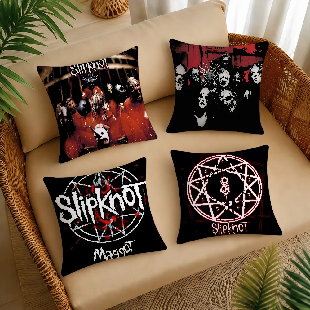 BAND S-SlipknotS-ES Cushion Cover Square Decorative Throw Pillow Case Sofa Bed Living Room Anniversary Gifts