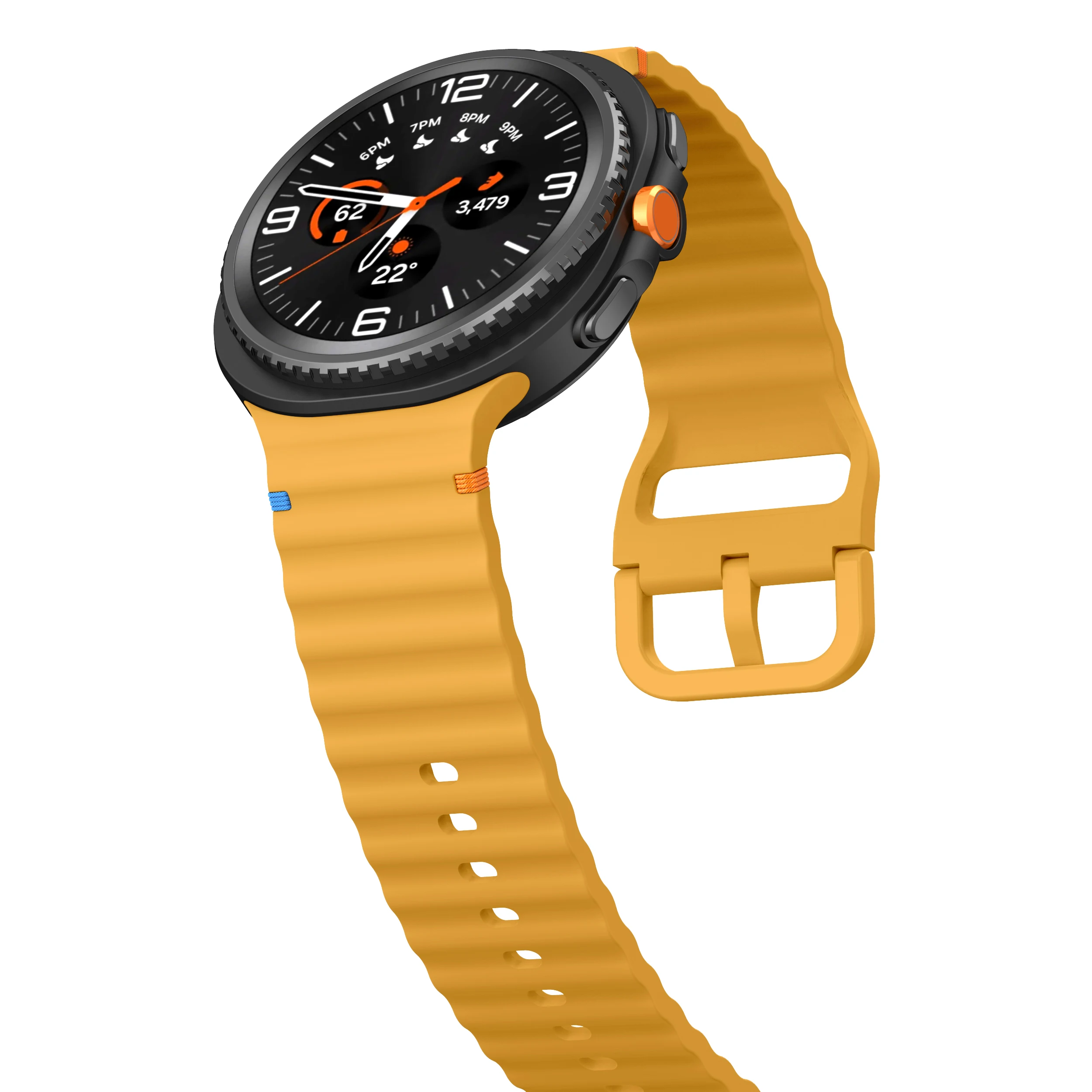 Original Soft Silicone Strap for Samsung Galaxy Watch 8 9 40mm 44mm Sports Replacement Wristband for Galaxy Watch 8 Classic 46mm