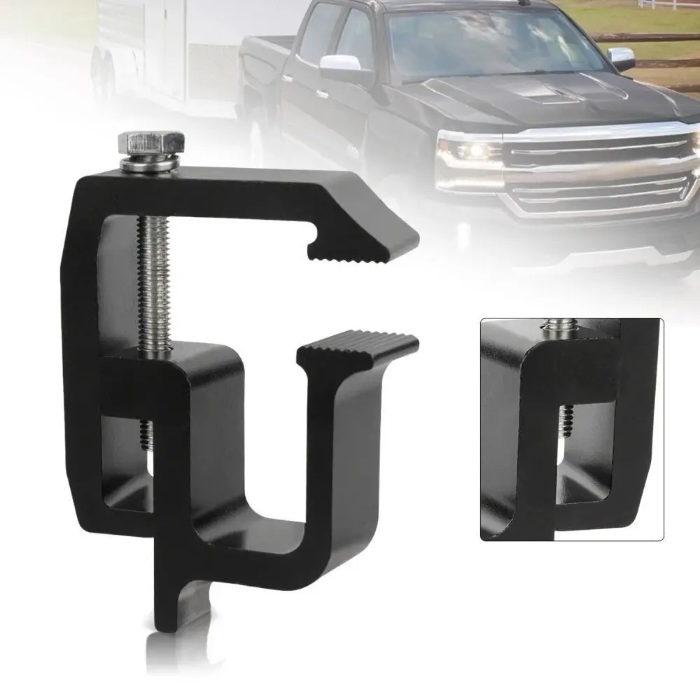 Aluminum Truck Canopy Clamps Secure Heavy-Duty Camper Shell Mounting Clamps Black/Silver Corrosion Resistant