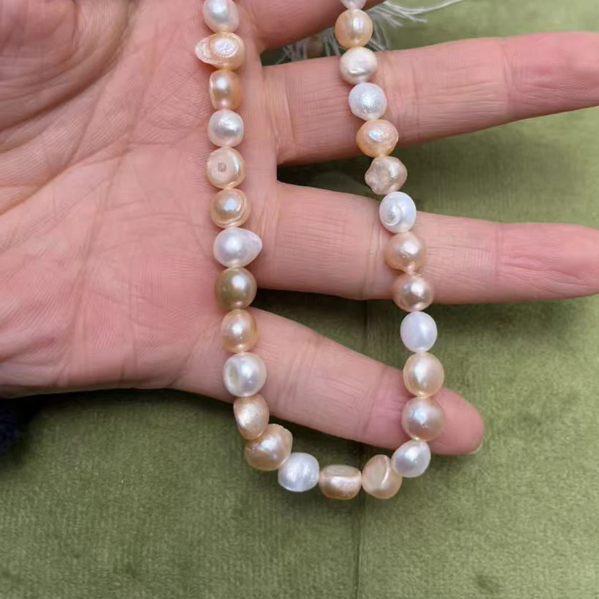 

7-8mm Bead Natural Irregular Freshwater Mixed Color Pearl Necklace Jewelry MakeDIY Bracelets Earring Accessories Wholesale Gift