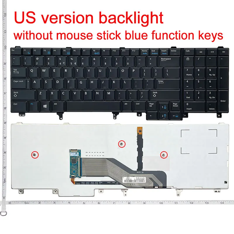 US/RU/UK Laptop Keyboard For DELL E6520 E5520 E5530 E6530 M4700 M6700 M4600 M6600 M4800 M6800 E6540 P14F P15G P19F P25G P29F