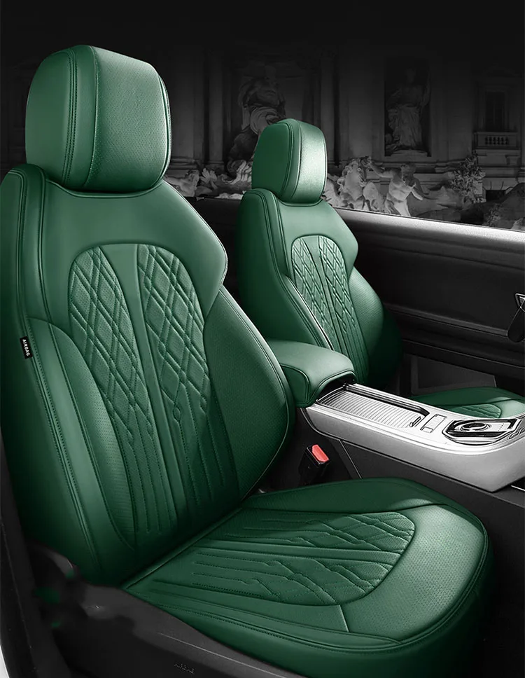 leather Car Seat Covers set For Porsche Cayenne 955 958 996 Macan Panamera Cayman 718 Boxster Car Accessories automotive goods