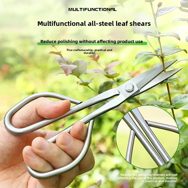 Gunting Daun Muda Alat Bonsai Gunting Cabang Gunting Kebun Baja Tahan Karat yang Dapat Diperpanjang Gunting Pemangkas Tunas Daun Muda