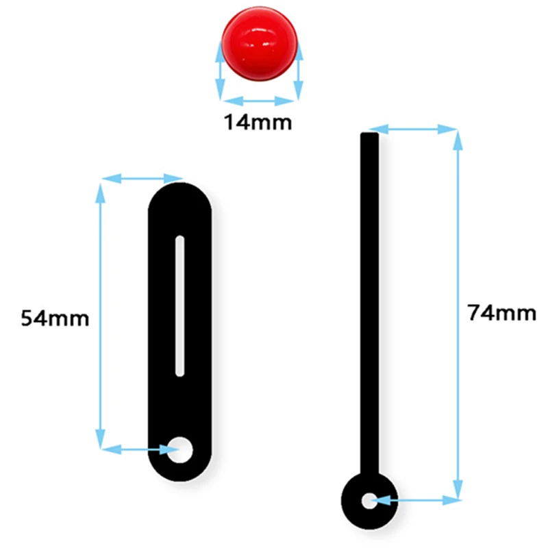 DIY Wall Clock Mechanism Long Shaft Silent Watch Hands Quartz Clockwork DIY Table Clocks Movement Machinery Kit Repair Parts