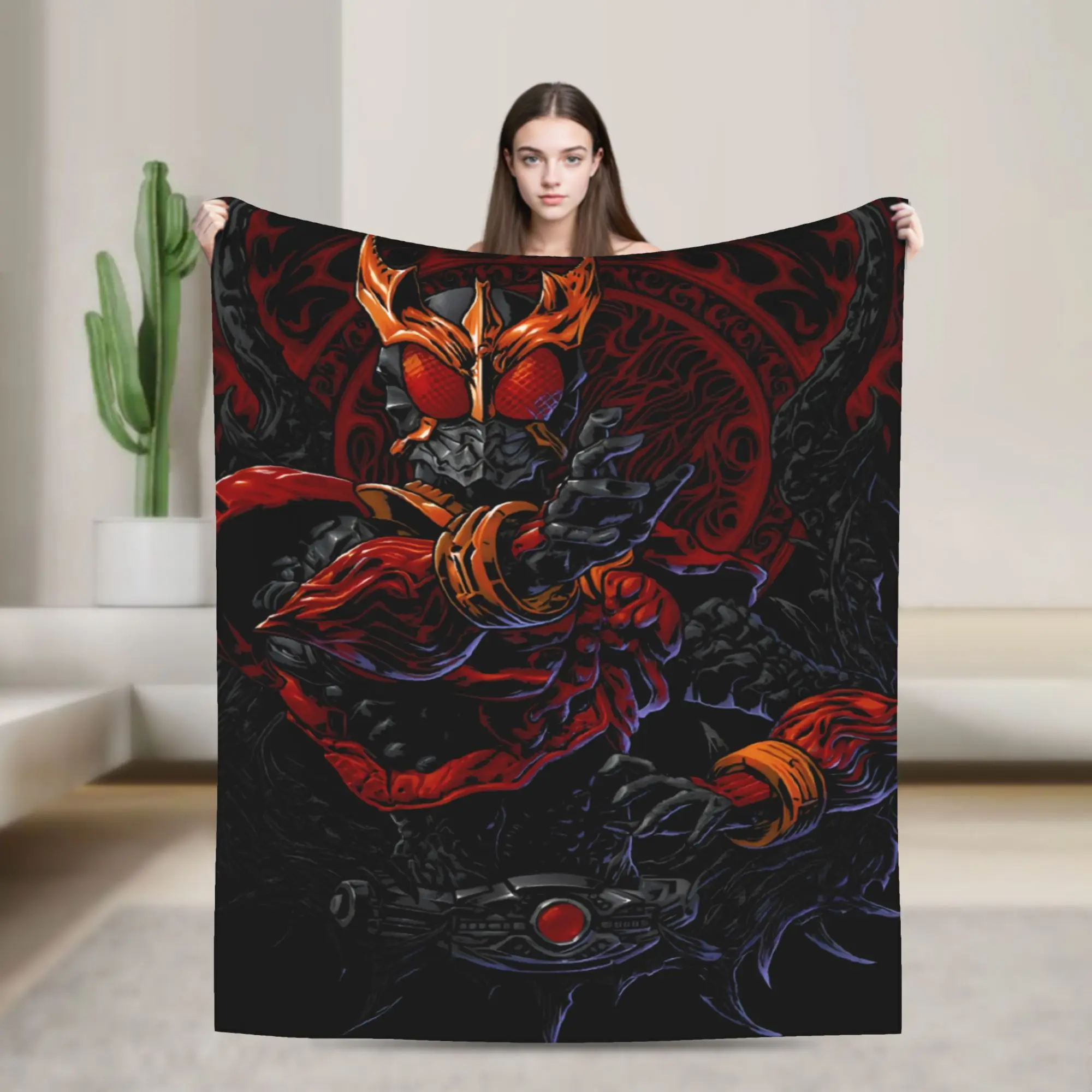 Kamen Riders Blankets Quality Warm Soft  Throw Blanket Autumn Girls Boys Couch Chair Novelty Bedspread