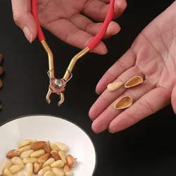 Multifunctional Pliers Clip Peeling Pliers Walnut Clip For Dried Fruit Pine Nuts Clip Red Handles Hardware Kitchen Gadgets