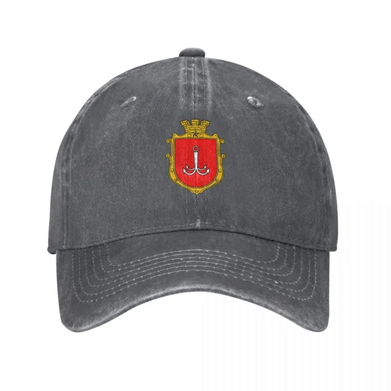 Coat Of Arms Of Odessa, Ukraine Baseball Caps Fashion Washed Denim Hats Outdoor Casquette Sports Baseball Cowboy Hat for Unisex