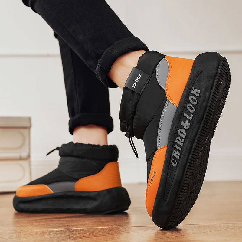 2026 الرجال شتاء جديد أحذية الثلوج مقاومة البرد الباردة واقية مقاوم للماء مكدسة سميكة القدم أحذية قطنية #4