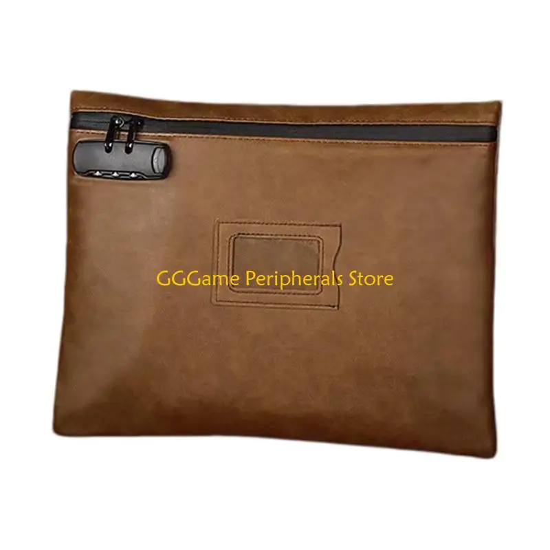 U55B Lockable Document Bag with Label Window for A4 Files and Travel Records