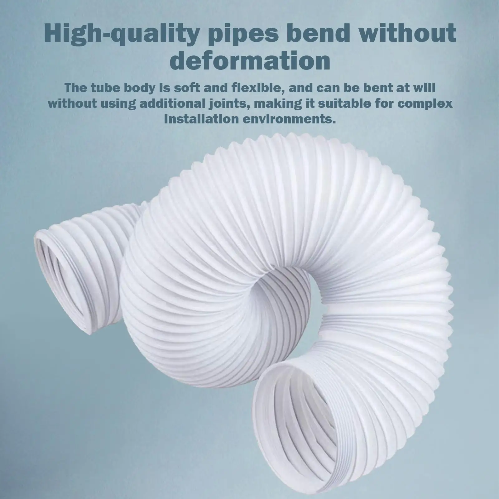 For Mobile Air Conditioning Duct Extension Pipe 130/150mm Telescopic Flexible Air Conditioner Exhaust Hose Accessories Vent Hose