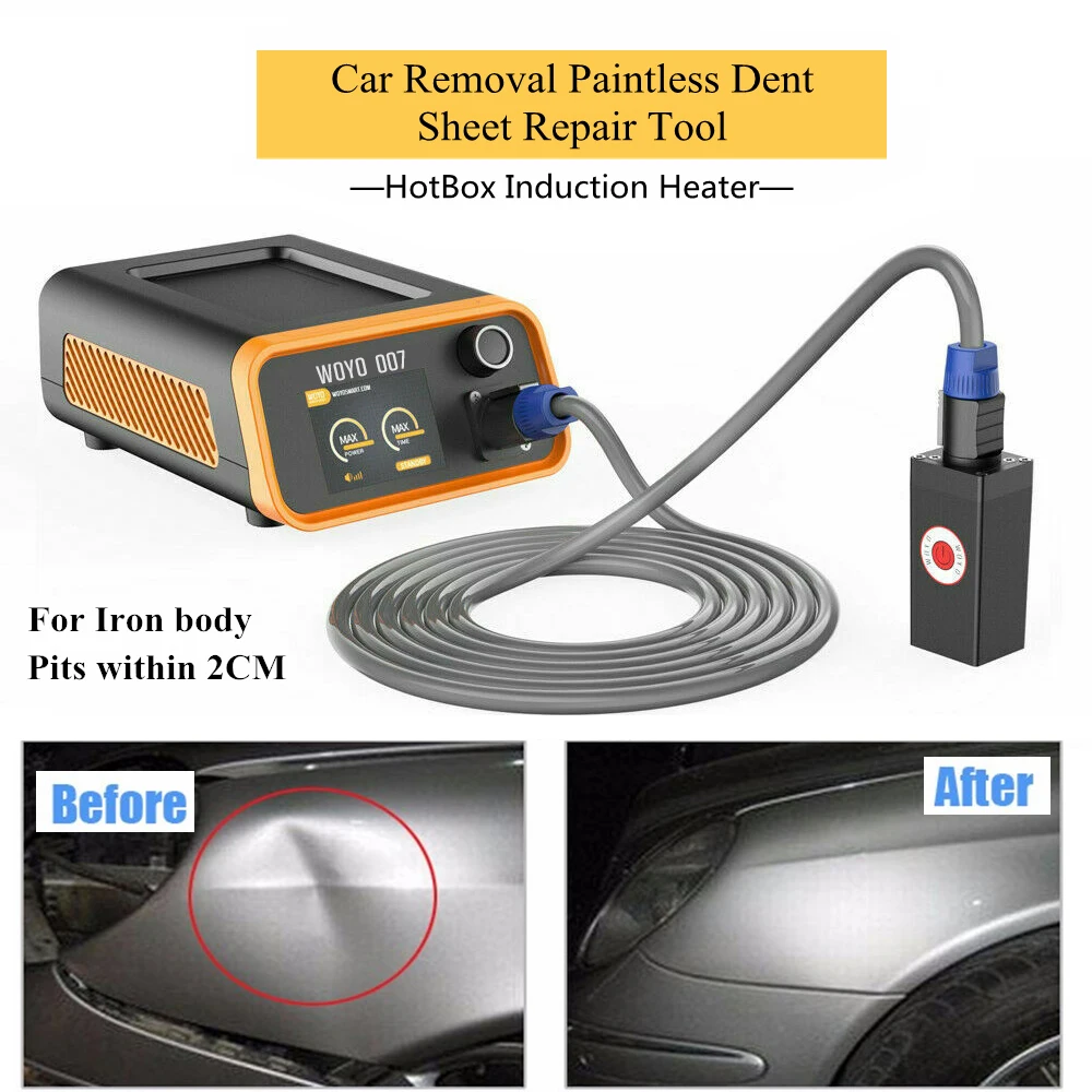 WOYO PDR 007 HOTBOX Induction Heater Auto Body Paintless Puller Kits with Repair Handle Car Dent Repair Tool Accessories PDR007 - view 4