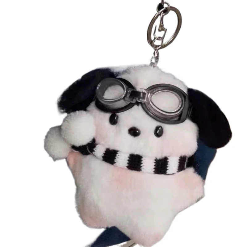 أنيمي Pochacco ألعاب من القطيفة المفاتيح قلادة 13 سنتيمتر دمية pp القطن محشوة kawaii زوجين حقيبة مدرسية زينة هدايا العيد