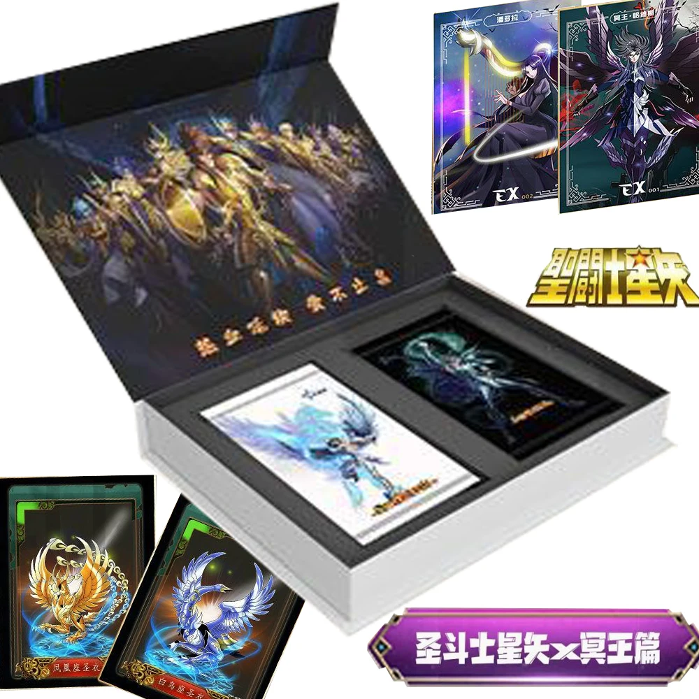 Japanese Anime Saint Seiya Collection Cards Highly Influential Anime Characters Holographic Stereo Cards Fans Christmas Gifts