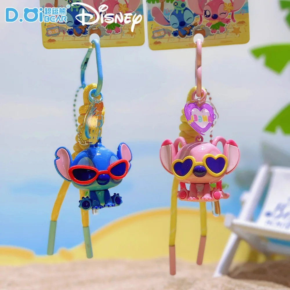 New Genuine Stitch Hand Rope Series Keychains Cute Cartoon Toys Pendants Keyrings Car Key Chains Accessories Kids Holiday Gifts