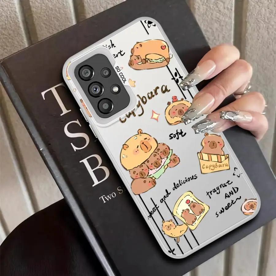 Case for Samsung Galaxy A15 A16 A13 A14 A21s A23 A34 A17 A20s A26 A31 A35 A12 A24 A25 Phone Cover Cute Capybara Cool 