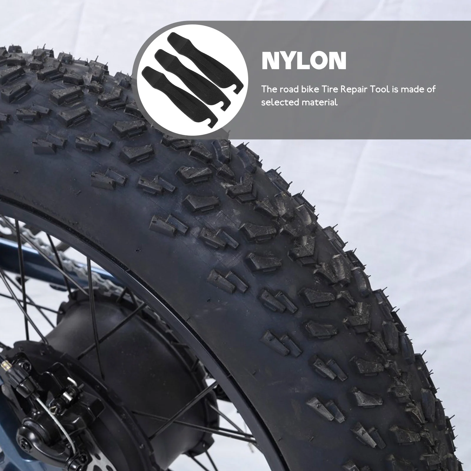 

3pcs Bike Tire Lever Durable Lightweight Repair Tool For Mountain Road Bicycle Anti-Slip Handle Portable Pry Bar Cycling