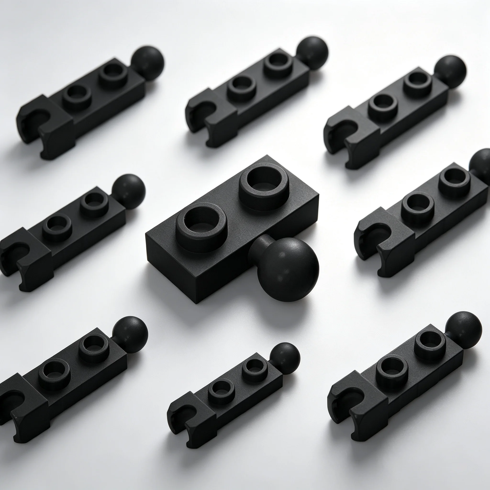 Small Particle Building Bricks DIY MOC Accessories Spherical Joint Movable Connectors Loose Parts Combination Pack