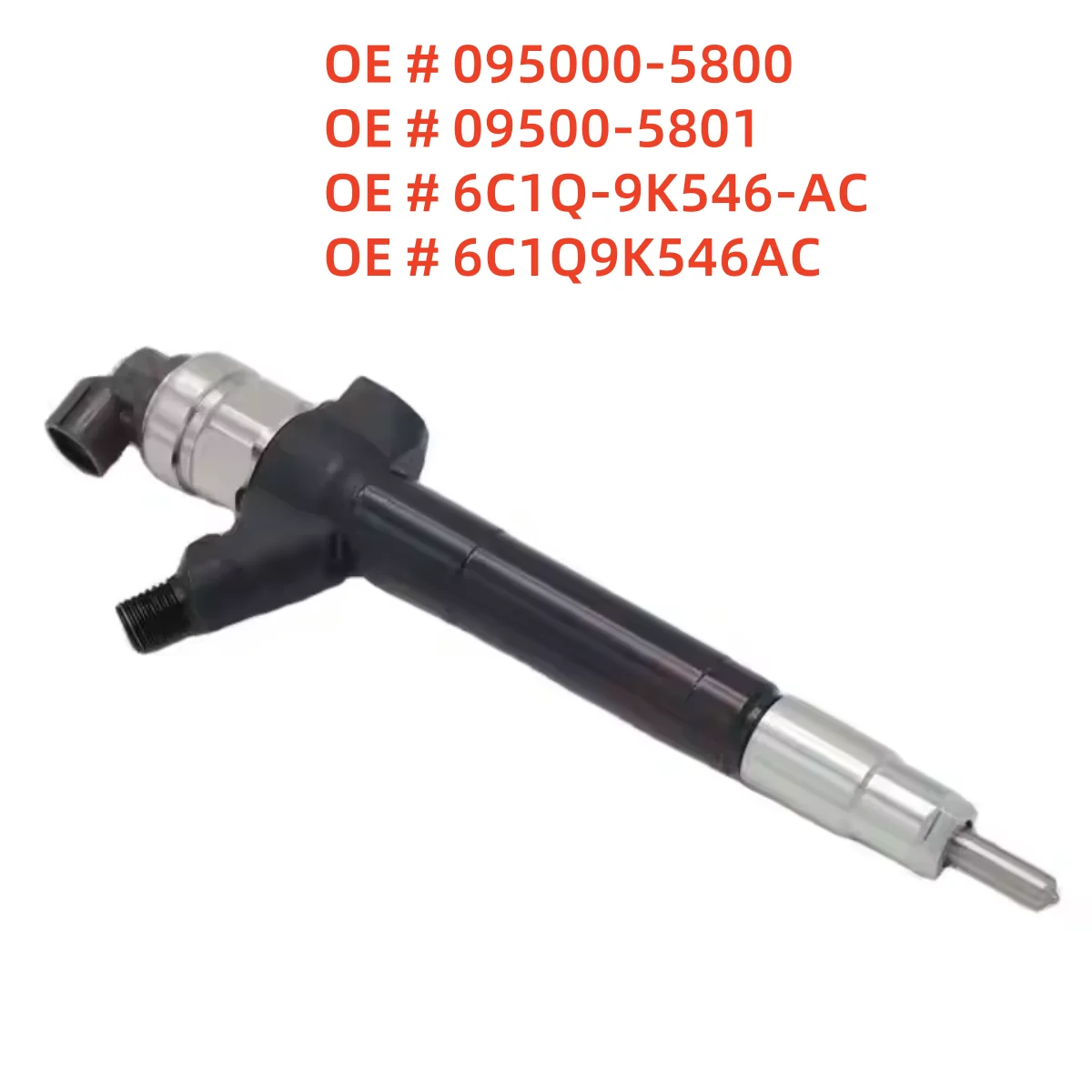 

High quality 095000-5800 09500-5801 6C1Q-9K546-AC 6C1Q9K546AC Fuel Injector For Ford Transit 2.2 TDCi