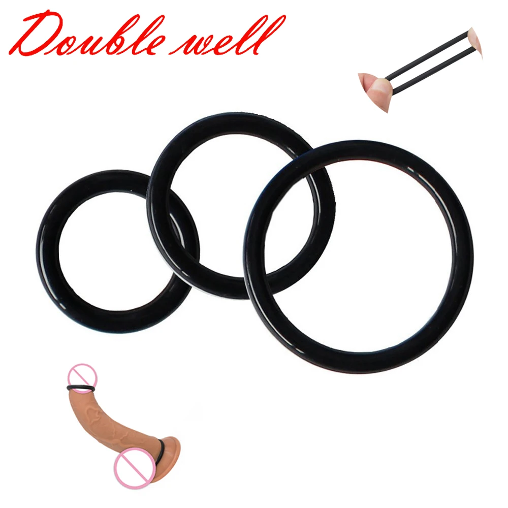 

3Pcs Sex Products Penis Ring Sex toys Super Stretchy and Strong Cock Rings for Man Extended Ejaculation Time Sex Toys