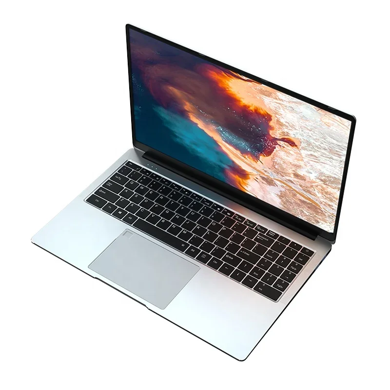 Ordenador portátil ultrafino de 15 pulgadas, Notebook con huella dactilar y Teclado retroiluminado, Quad Core, J4125, 12G, DDR4, 512G, SSD, Win10, para estudiantes