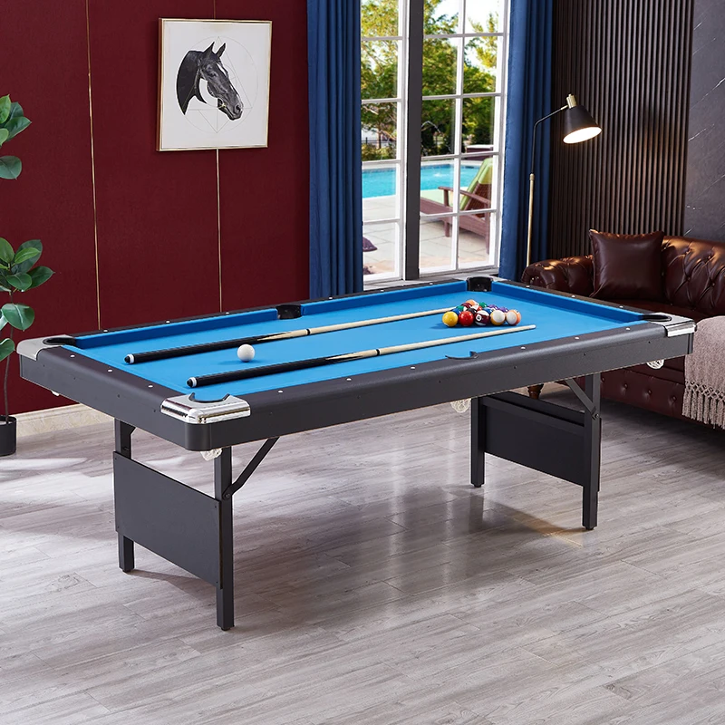 Factory Direct 7/8FT Foldable Billiard Table, Thickened Legs, No Assembly Required