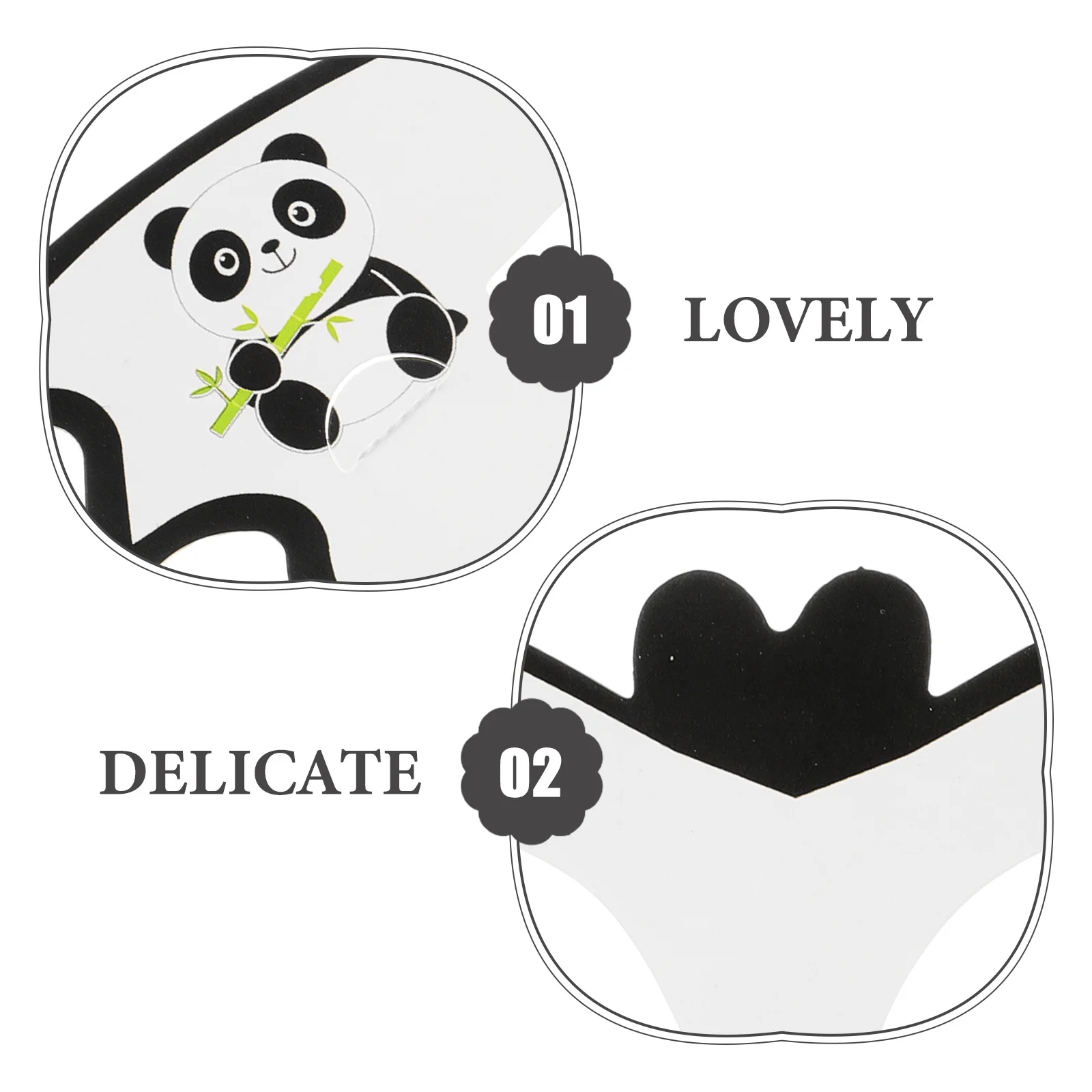 

20pcs Panda Mask Cartoon Kids Cosplay Mask Reusable Party Decorative Prop Animal Costume Accessory For Children Dress Up