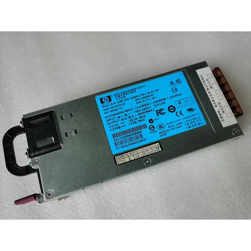for HP 12V38A 460W Server Power Supply 38A Switching Power Supply LE