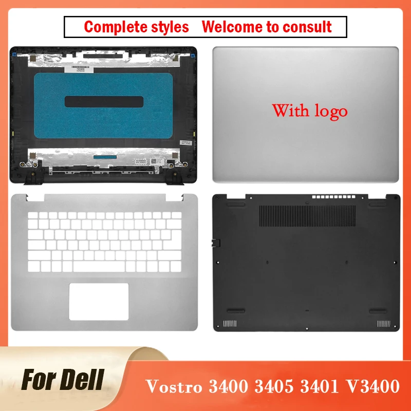 

95 New For Dell Vostro 3400 3401 3405 V3400 Laptop LCD Back Cover Palmrest Bottom Case Housing Cover Top Lower Case Shell 14 In