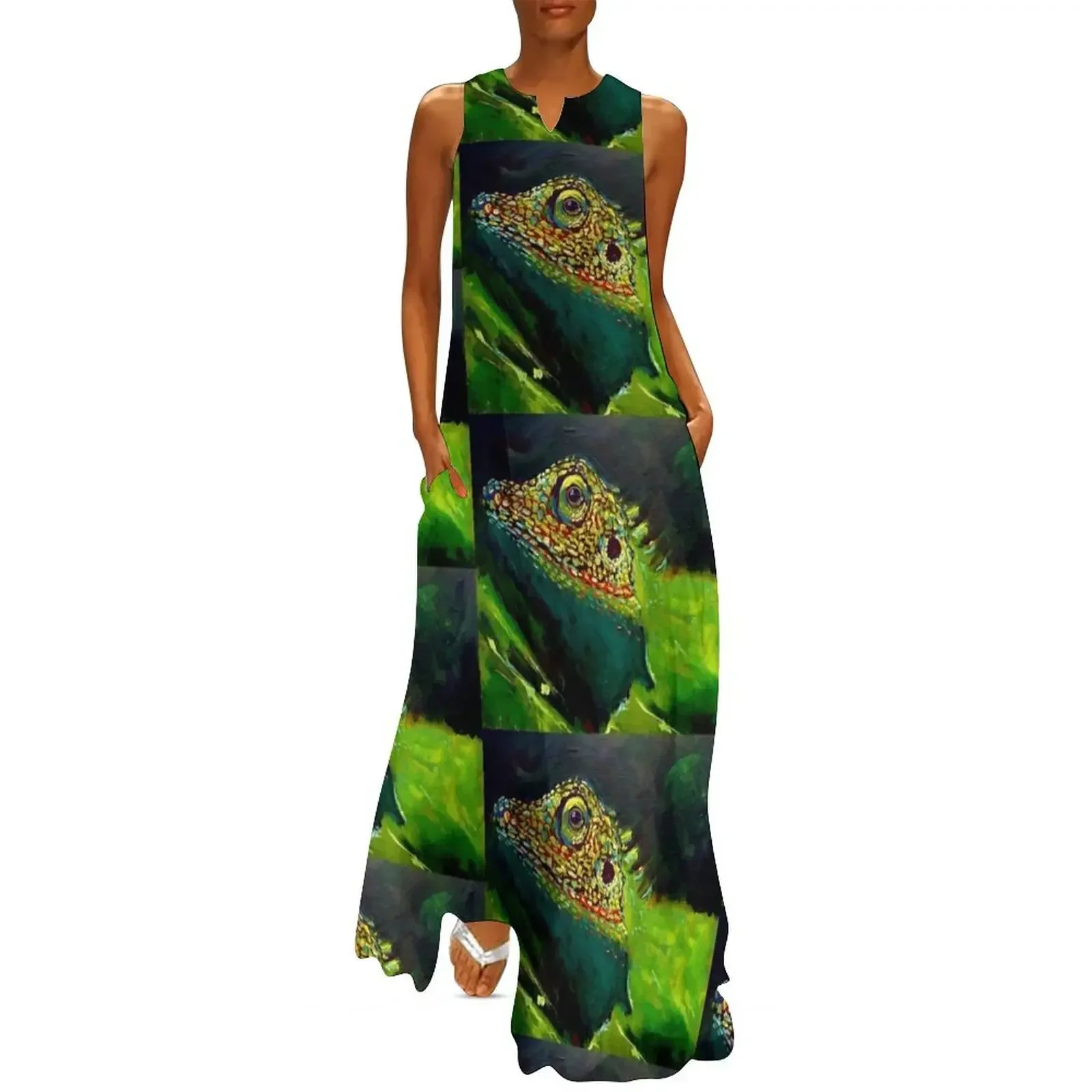 

Lizard Long Dress Dance dresses long dress women summer dress summer 2025 women birthday for women