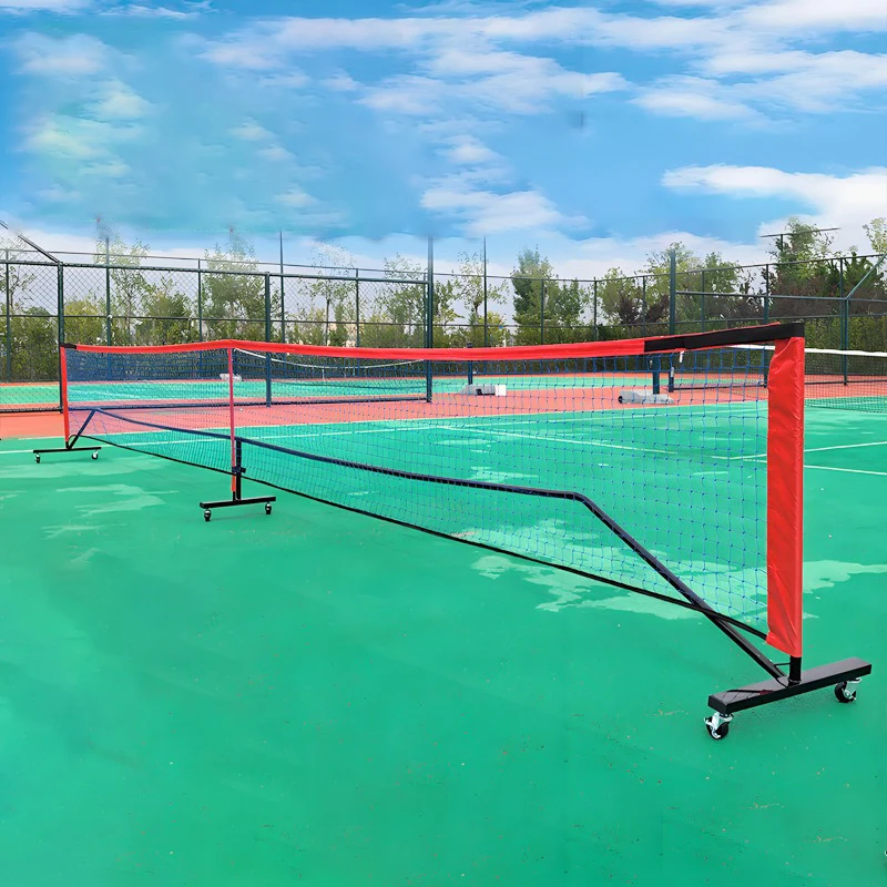 Portable Pickleball Mesh Rack Foldable Pickleball Net Adjustable Training Tennis Rack Nets Outdoors Competition Ball Equipment