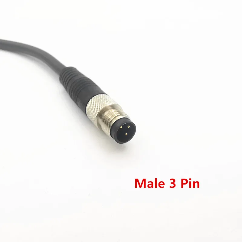 high quality 3 pins 4 pins Sensor Connector Cable M8 Waterproof plug Male&Female Straight Angle 3 4 Pin +2m PVC line