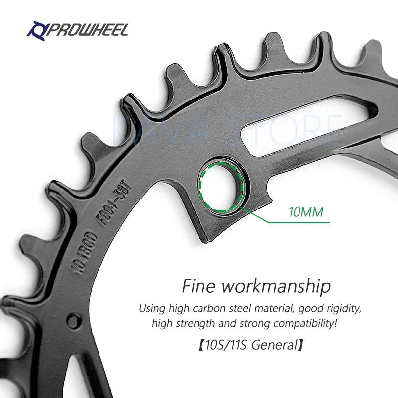 Prowheel MTB Bicycle Chain Link 104BCD Steel Chain Wheel 32T 34T 36T 38T 40T Mountain Bike Circular Chain Wheel view 5