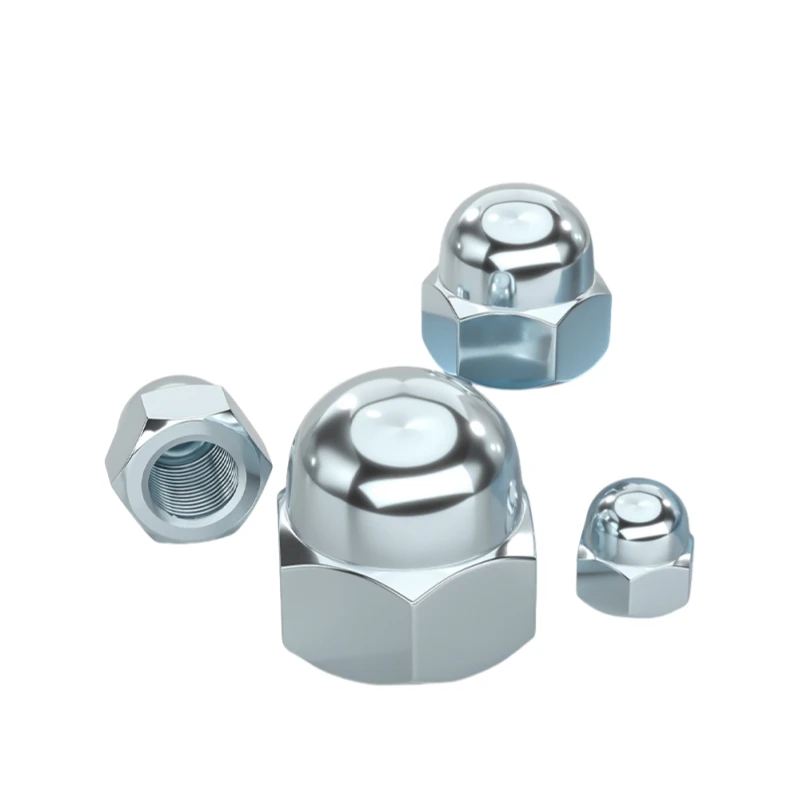 DIN1587 Metric Zinc Plated Hex Cap Nut Domed Nuts For Decrotive M4 M5 M6 M8 M10 M12M 14 M16 M18